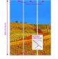Preview: Flächenvorhang Weinberge  3er Set, Schiebegardine, Schiebegardinen, blickdicht, Flächenvorhang blickdicht, Schiebevorhang,